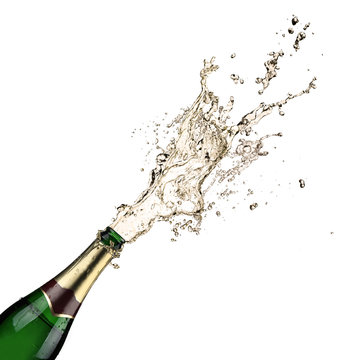 Fototapeta Close-up of champagne explosion