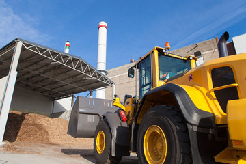 Loader at co generation plant