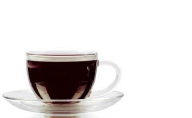 Espresso on white background