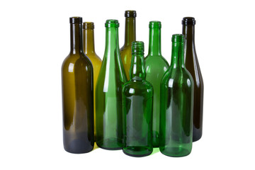 a lot of wine bottles