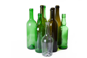 a lot of wine bottles