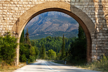 scenic arch in Croatia