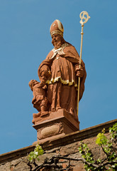 Statue des heiligen St. Martin in St. Martin/Pfalz