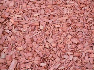 colored wood chips