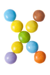 Schokolinsen ABC - X