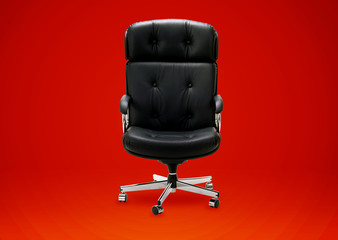 Black armchair