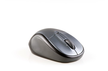 computer mouse isolated on white grey horizontal