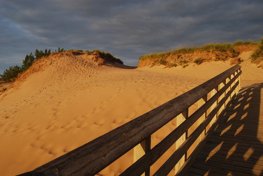 A Fence along the Sleeping Bear Dunes