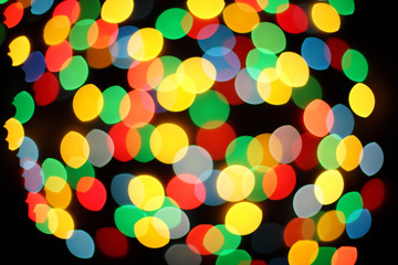 Boke abstract defocused red yellow green blue black background