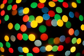 Boke abstract defocused red yellow green blue black background