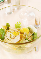 Salad made of fennel with oranges