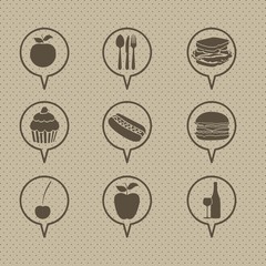 restaurant and food icons