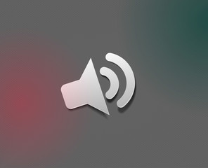 vector speaker icon web design element.