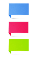 Header origami tag recycled paper craft stick