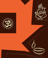Ganesha Diwali Design