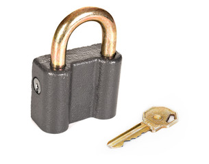 Padlock with key