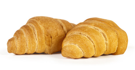 croissant over white background