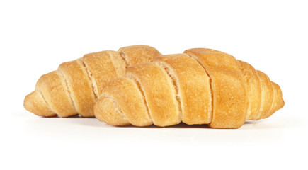 croissant over white background