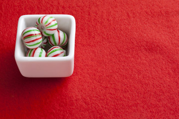 a bowl of candy