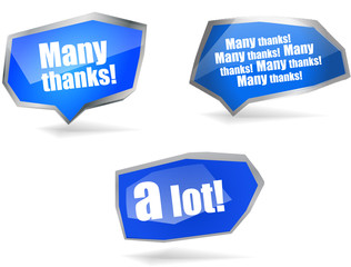 Blue AQua STONES - THANKS