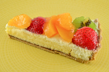 A delicious mixed fruit tart