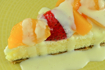A delicious mixed fruit tart