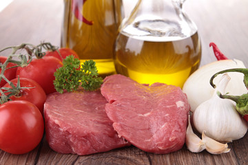 raw meat