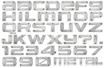 Metal Letters and Numbers