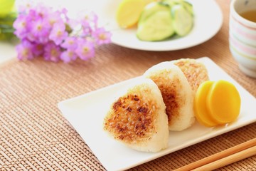 Japanese cuisine, Yaki Onigiri, rice ball