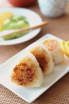 Japanese cuisine, Yaki Onigiri, rice ball
