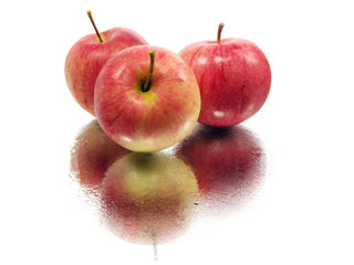 red organic apple