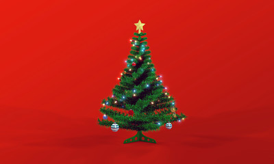 Naklejka na ściany i meble christmas tree