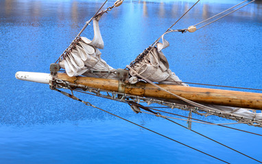 Bowsprit of a sailing vessel