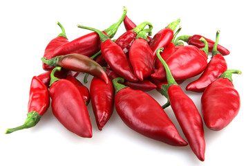 Red chilli peppers.