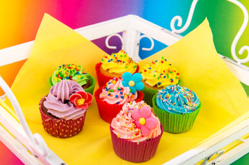 Birthday cupcakes