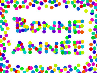 Confettis. Bonne année
