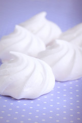 White meringue shells