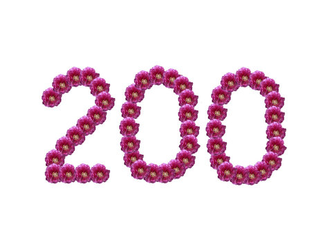 Ziffer 200 - Bl&uuml;tenschrift