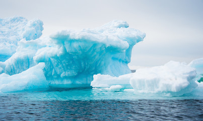 White iceberg in Antarctica - obrazy, fototapety, plakaty