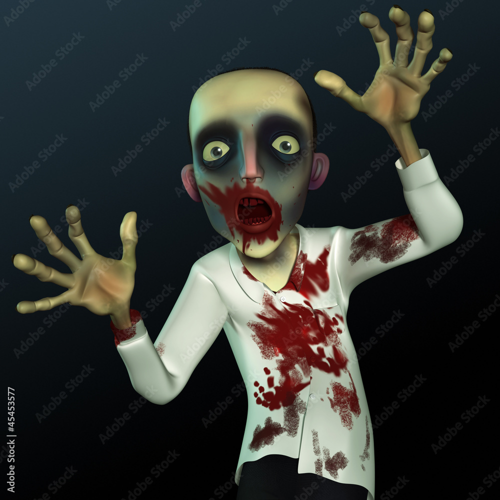 Canvas Prints halloween bloody zombie