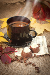 autumn cup of coffee