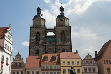 Fototapeta na wymiar Miasto Kościół St Mary, Wittenberg, Niemcy