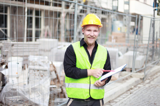 Bauarbeiter auf der Baustelle