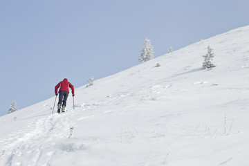 schneeschuhwandern am sudelfeld in oberbayern
