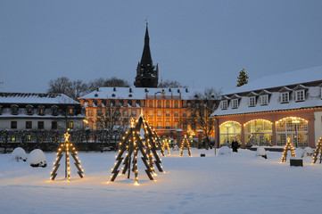 Fototapeta na wymiar Weihnachten in Erbach, Odenwald