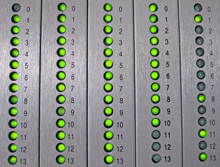 led alarm signal in a synoptic Panel