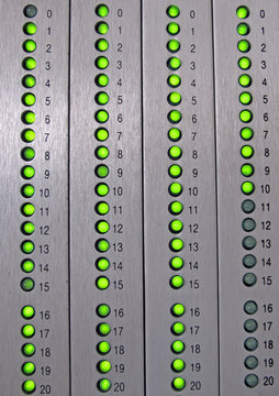 micro led alarm signal in a synoptic Panel