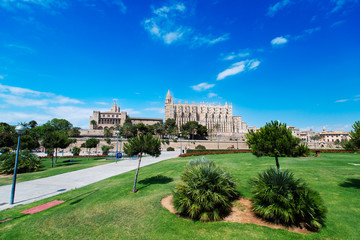 Fototapeta premium Cathedral of Palma de Mallorca in Spain