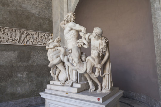 Laoconte y sus hijos. Museos Vaticanos, Roma