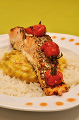 Saumon, fondue de poireaux, et son riz basmati 5